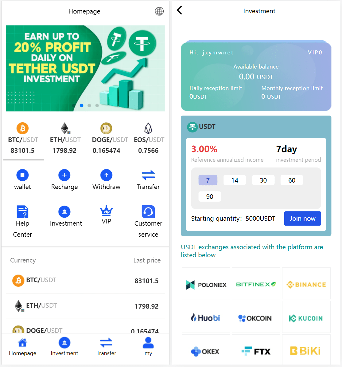 多国语言版_USDT虚拟币投资理财系统源码/海外区块链投资理财源码-腾渊科技论坛