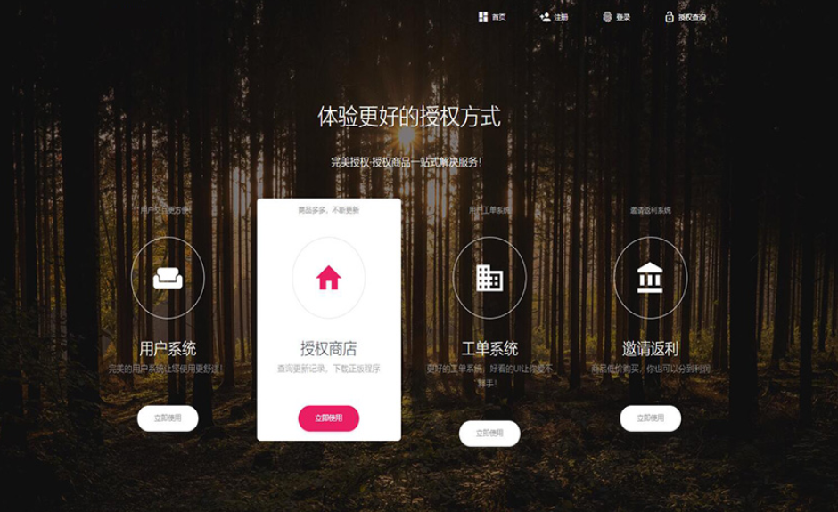 PHP域名授权系统网站 精美UI支付系统团队合作代理返利发卡系统 授权授权管理工单系统-腾渊科技论坛