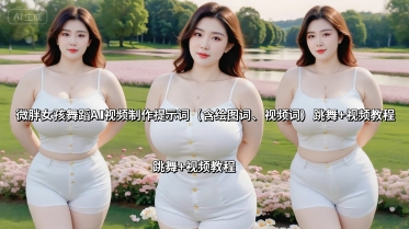 微胖女孩舞蹈AI视频制作提示词(含绘图词、视频词) 跳舞+视频教程-腾渊科技论坛