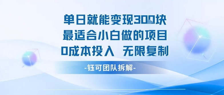 单日就能变现3张最适合小白做的项目0成本投入 无限复制-腾渊科技论坛