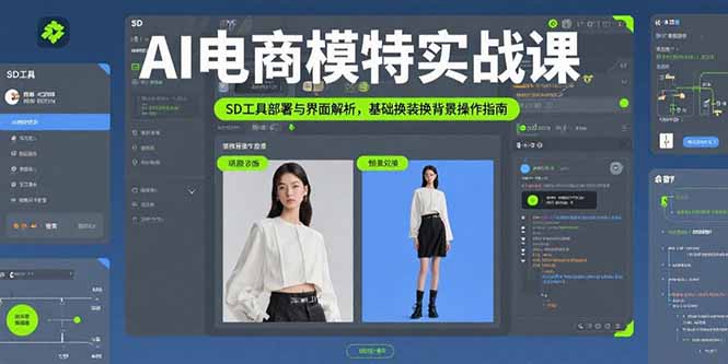 AI电商模特实战课，SD工具部署与界面解析，基础换装换背景操作指南-腾渊科技论坛