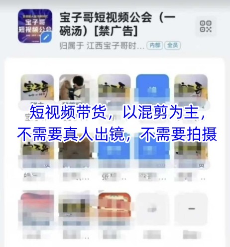 宝子哥头部团队短视频带货,以混剪为主,不需要真人出镜,不需要拍摄【更新8月】-腾渊科技论坛