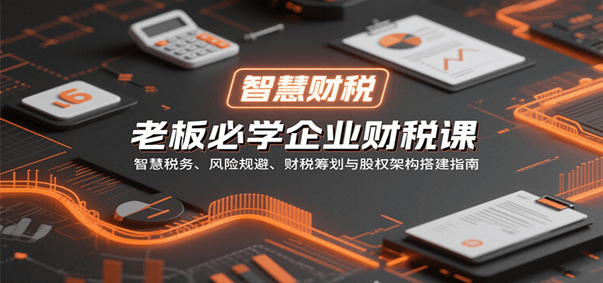 老板必学企业财税课：智慧税务、风险规避、财税筹划与股权架构搭建指南-腾渊科技论坛