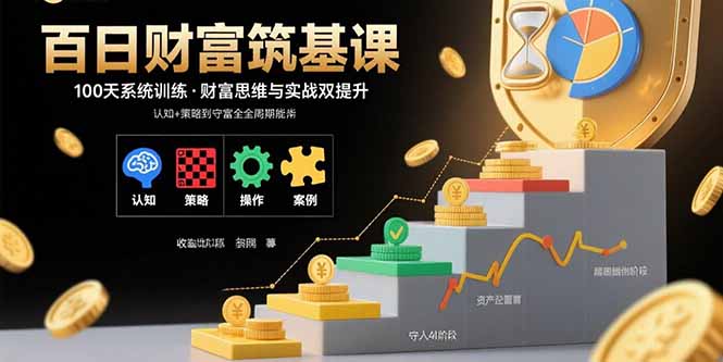 百日财富筑基课：认知+策略+实操+案例拆解  实现从创富到守富全周期能力-腾渊科技论坛