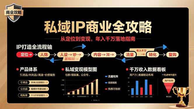 私域IP商业全攻略，从定位到变现，年入千万落地指南-腾渊科技论坛