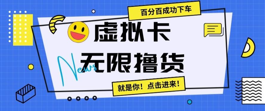 虚拟卡无限撸货，百分百成功下车【仅揭秘】-腾渊科技论坛