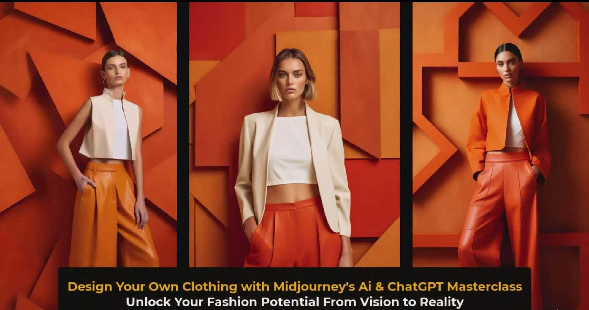 图片[3]-利用 Midjourneys Ai 人工智能设计自己的服装AI大师班-10节课-中英字幕-腾渊科技论坛