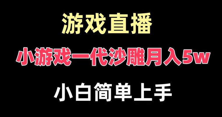 玩小游戏一代沙雕月入5w，爆裂变现，快速拿结果，高级保姆式教学【揭秘】-腾渊科技论坛