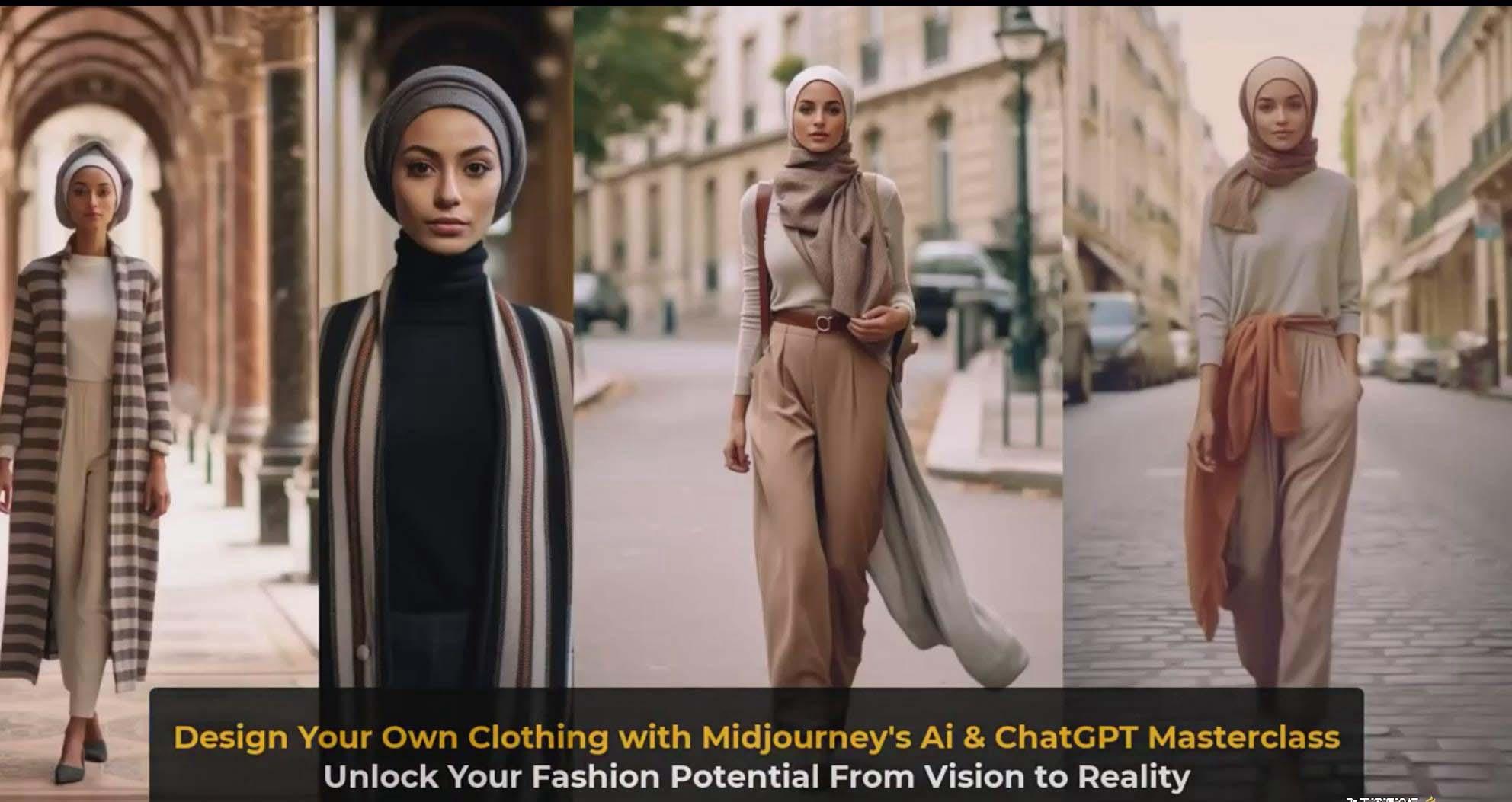 图片[10]-利用 Midjourneys Ai 人工智能设计自己的服装AI大师班-10节课-中英字幕-腾渊科技论坛