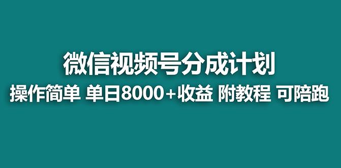 【蓝海项目】视频号分成计划最新玩法,单天收益8000+,附玩法教程,24年...-腾渊科技论坛