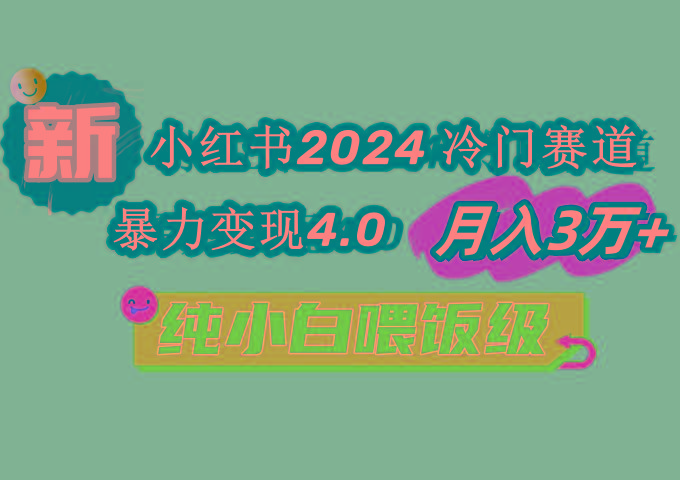 小红书2024冷门赛道 月入3万+ 暴力变现4.0 纯小白喂饭级-腾渊科技论坛