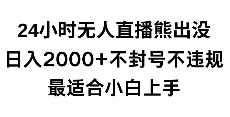 快手24小时无人直播熊出没，不封直播间，不违规，日入2000+，最适合小白上手，保姆式教学【揭秘】-腾渊科技论坛