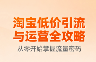 淘宝低价引流与运营全攻略(更新9月)-腾渊科技论坛
