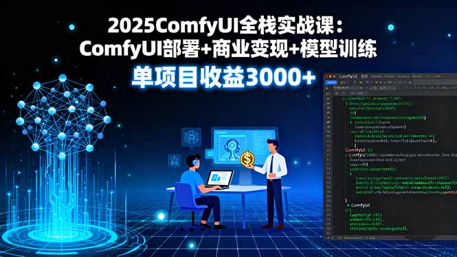 2025ComfyUI全栈实战课：ComfyUI部署+商业变现+模型训练，单项目收益3000+-腾渊科技论坛