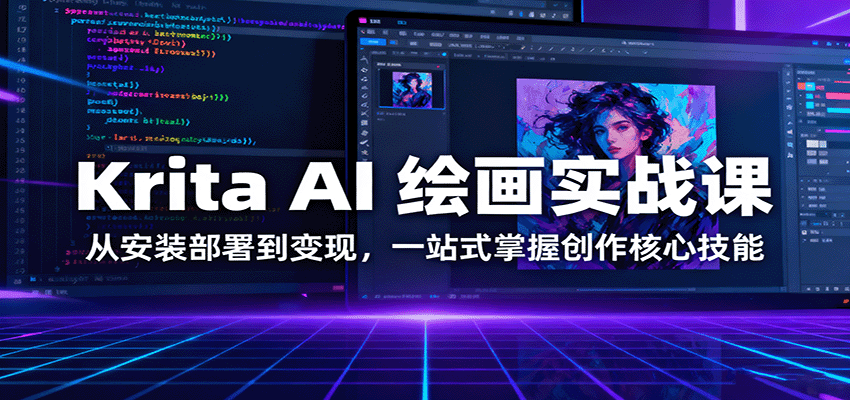 Krita AI 绘画实战课：从安装部署到变现，一站式掌握创作核心技能-腾渊科技论坛
