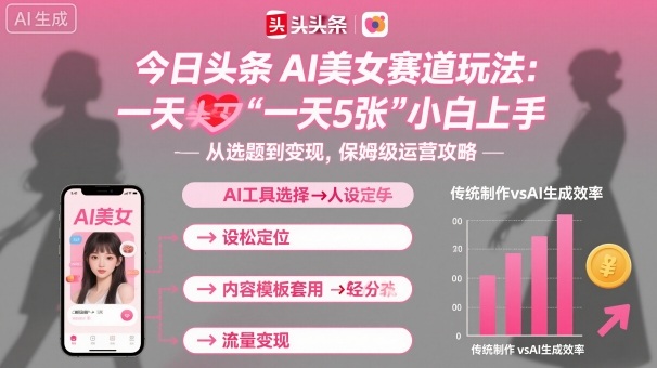今日头条AI美女赛道玩法，一天轻松5张，小白轻松上手-腾渊科技论坛