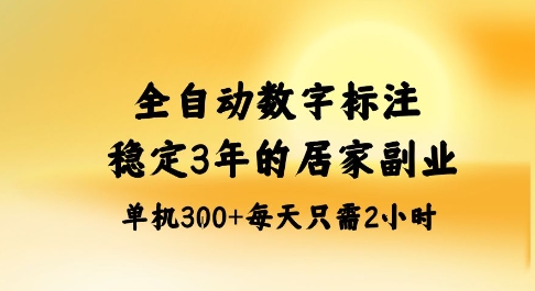 全自动数字标注，稳定3年的蓝海项目，居家也能矩阵开干的副业，单机日入3张+【揭秘】-腾渊科技论坛