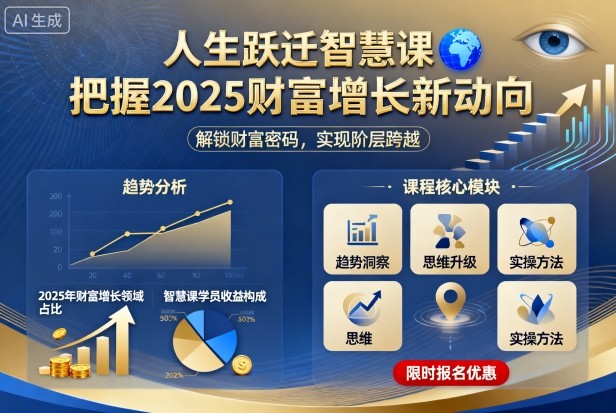 人生跃迁智慧课，把据2025财富增长新动向-腾渊科技论坛