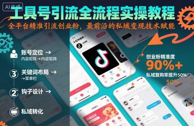 工具号引流全流程保姆级实操教程,全平台精准引流创业粉,最前沿的私域变现技术赋能-腾渊科技论坛