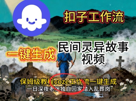 Coze扣子工作流一键生成民间灵异故事视频，保姆级教程搭建教学-腾渊科技论坛
