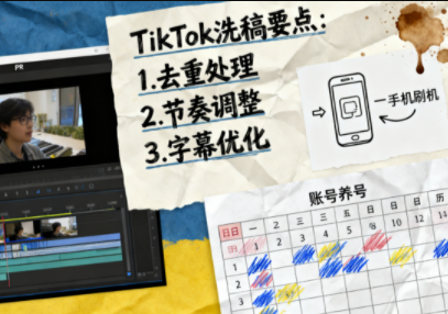 TikTok洗稿剪辑全流程课-腾渊科技论坛