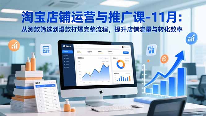 淘宝店铺运营与推广课-11月:从测款筛选到爆款打爆完整流程,提升店铺流量与转化效率-腾渊科技论坛