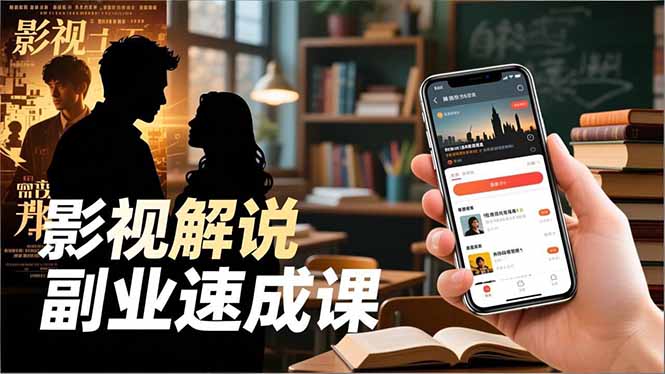 Tk影视解说副业速成课,软件安装、全流程实操、爆款预设,新手两周变现-腾渊科技论坛