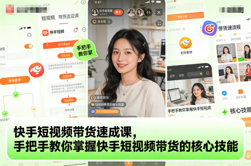 快手短视频带货速成课,手把手教你掌握快手短视频带货的核心技能-腾渊科技论坛