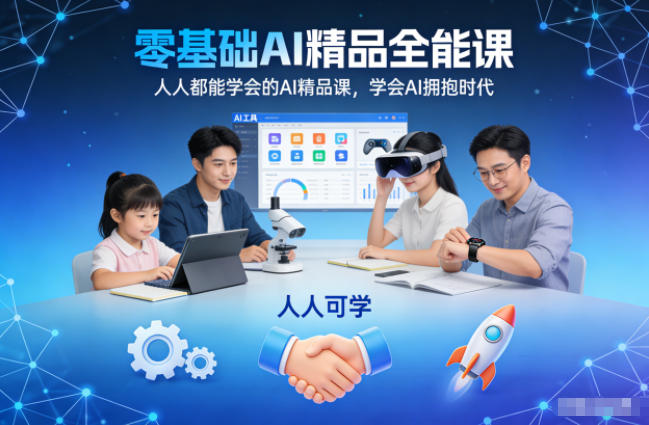 零基础AI精品全能课，人人都能学会的AI精品课，学会AI拥抱时代-腾渊科技论坛