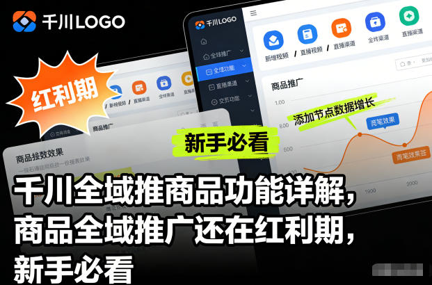 千川全域推商品功能详解，商品全域推广还在红利期，新手必看-腾渊科技论坛