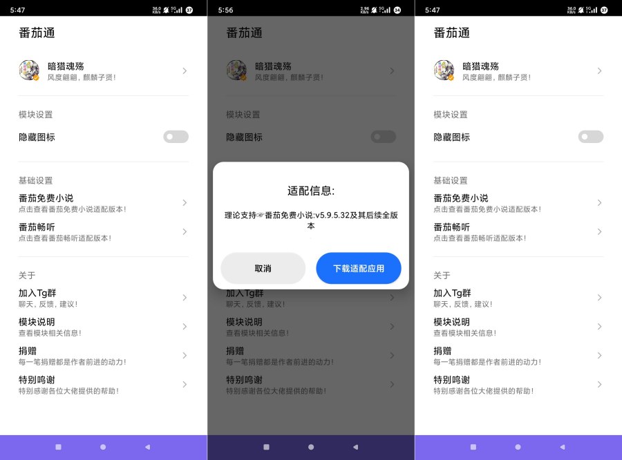 番茄通1.0.4番茄小说番茄畅听VIP解锁模块-腾渊科技论坛