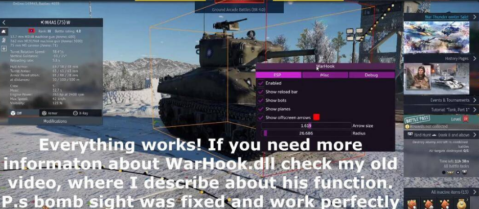 War Thunder 战争雷霆 透视自瞄免费辅助v1.9-腾渊科技论坛