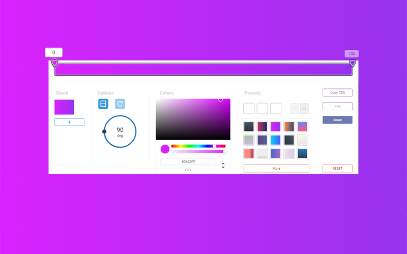 Vue开发的CSS渐变色生成器网站源码-腾渊科技论坛