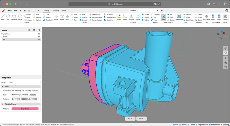 Chili3D(开源在线3D CAD建模网页版源码) Chili3D(开源在线3D CAD建模网页版源码)