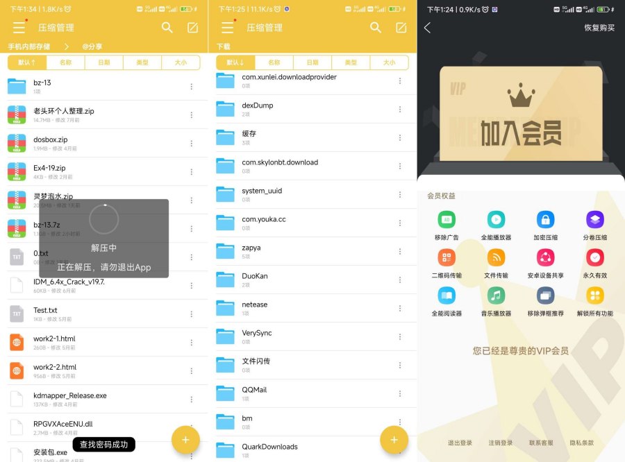解压专家无广告永久vip版！可以查看密码的解压软件-腾渊科技论坛