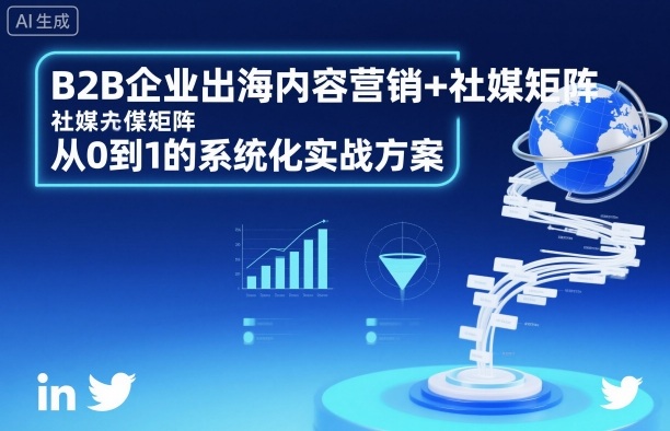 B2B企业出海内容营销+社媒矩阵，从0到1的系统化实战方案-腾渊科技论坛