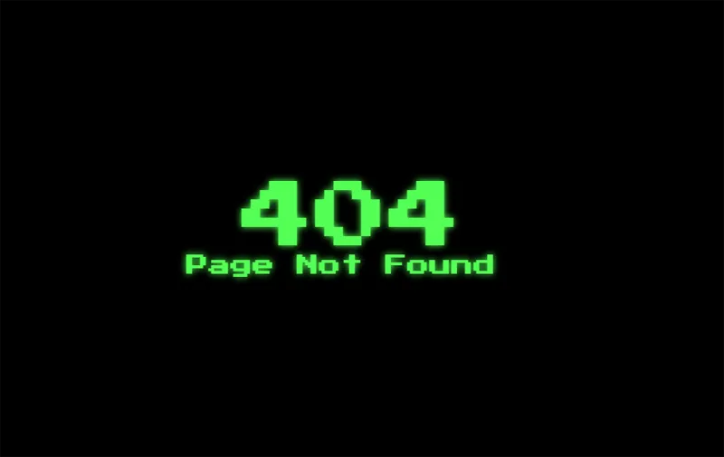 HTML黑色大气绿色发光字404错误页模板-腾渊科技论坛