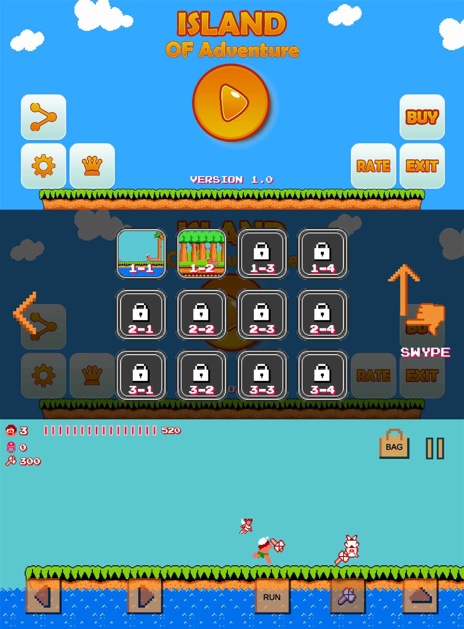 安卓童年闯关类游戏 冒险岛-腾渊科技论坛